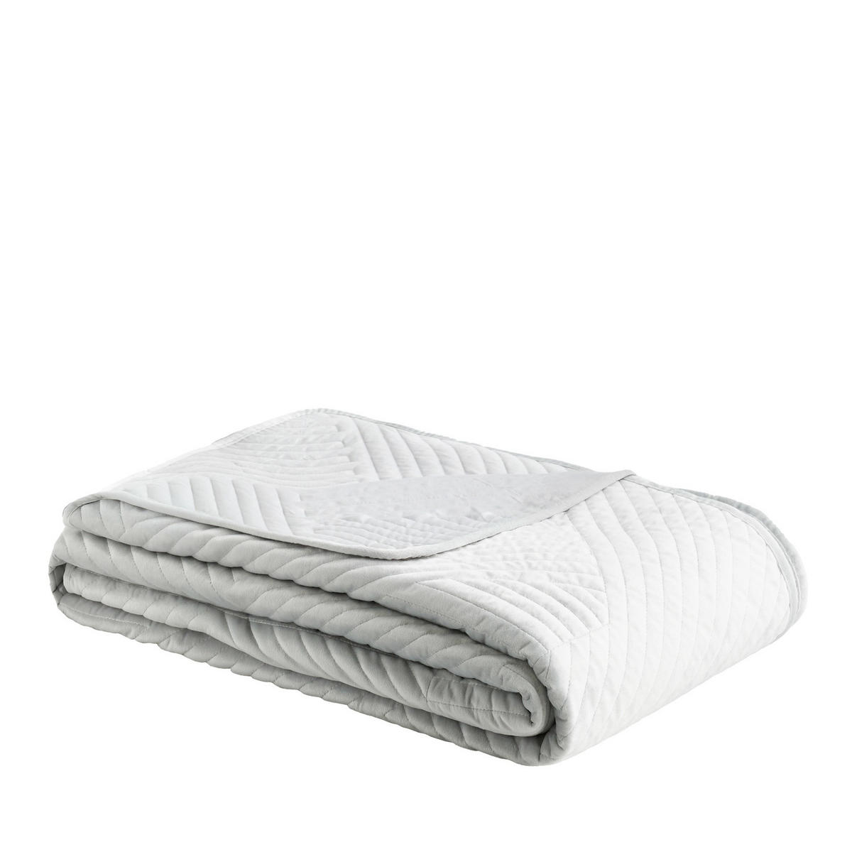 TAGESDECKE Minister - Hellgrau, Textil (200/220cm) - home&you