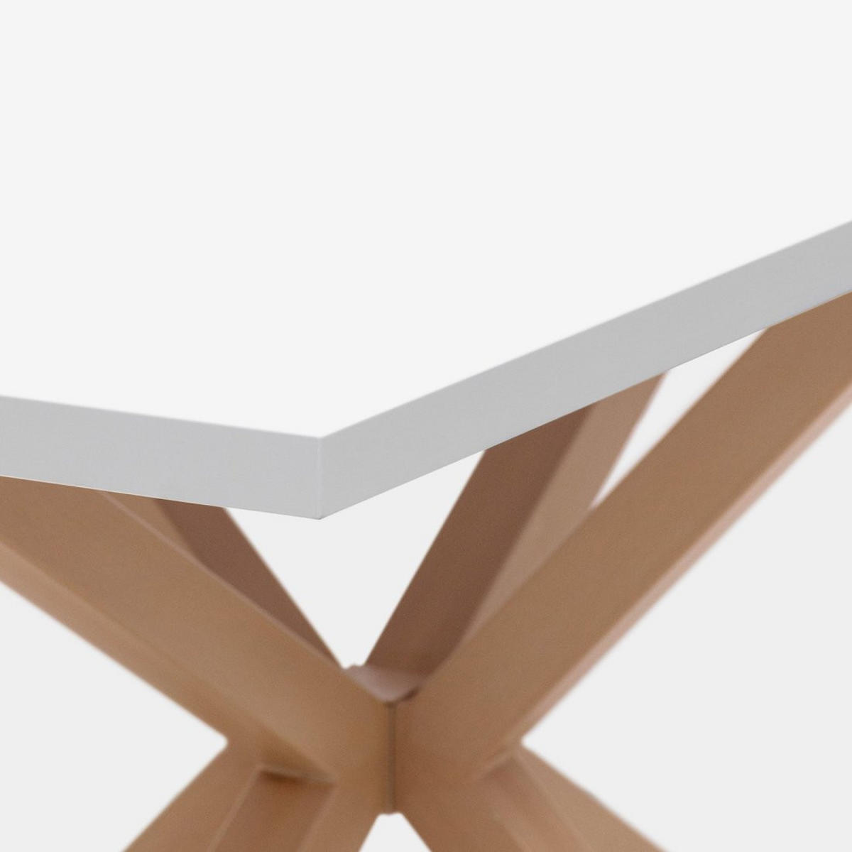 ESSTISCH Aras Weiß 160 cm x 75 cm - Weiß, Holzwerkstoff (90/160/75cm) - Klast Home