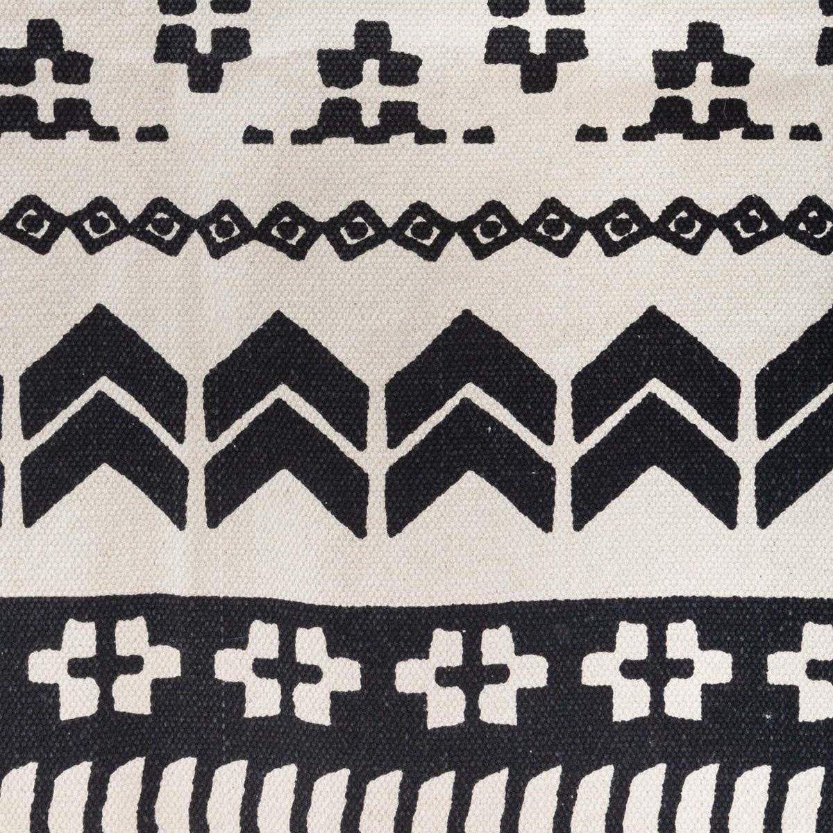 DEKO-TEPPICH aus Baumwolle 170/120 cm - Schwarz, Naturmaterialen (120/170cm) - Atmosphera Createur d´interieur