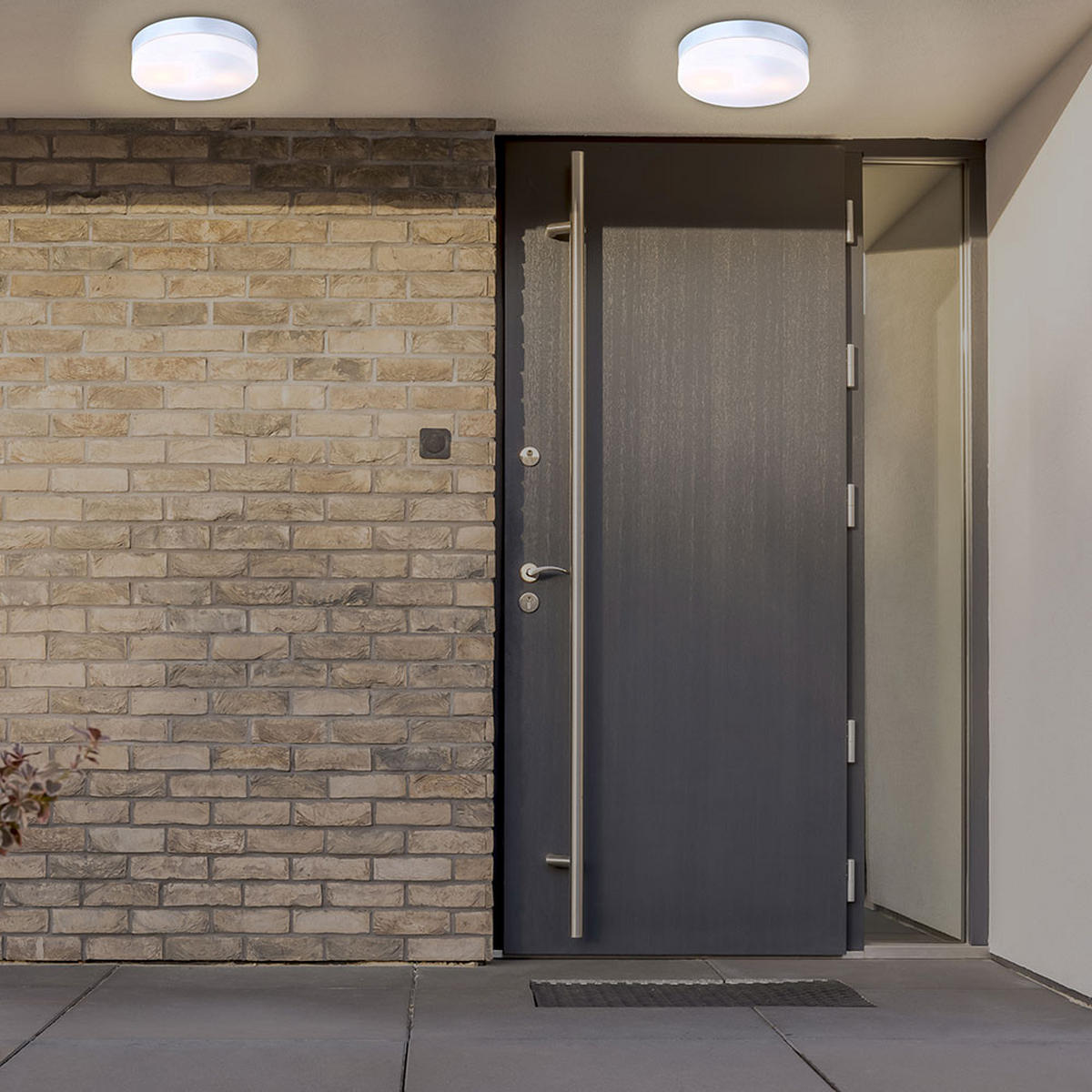 LED DECKENLEUCHTE Aluminium Weiß opal - Weiß, Glas (24/24/6.5cm)