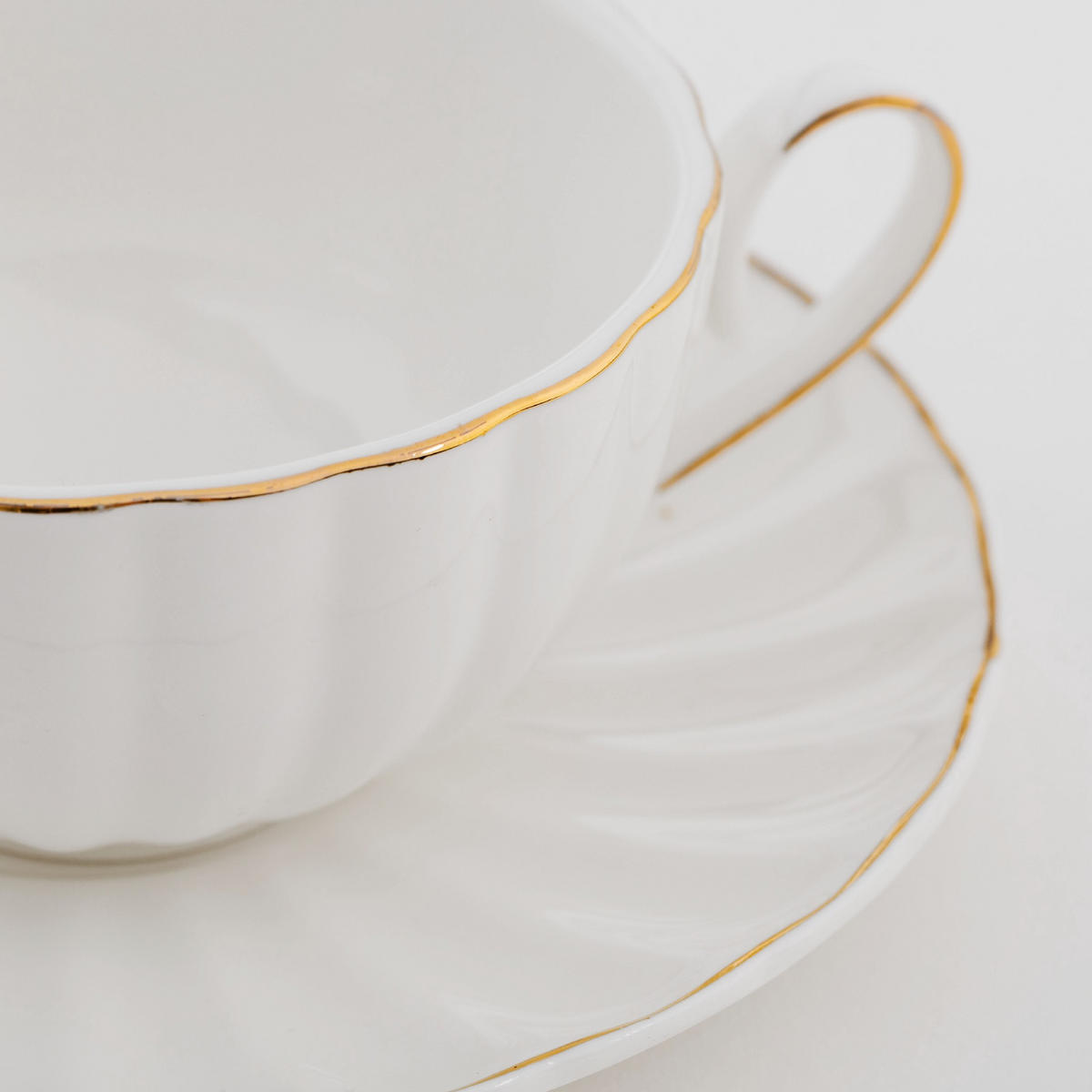 TASSE MIT UNTERTASSE Morelli - Weiß, Keramik (0.18L) - home&you