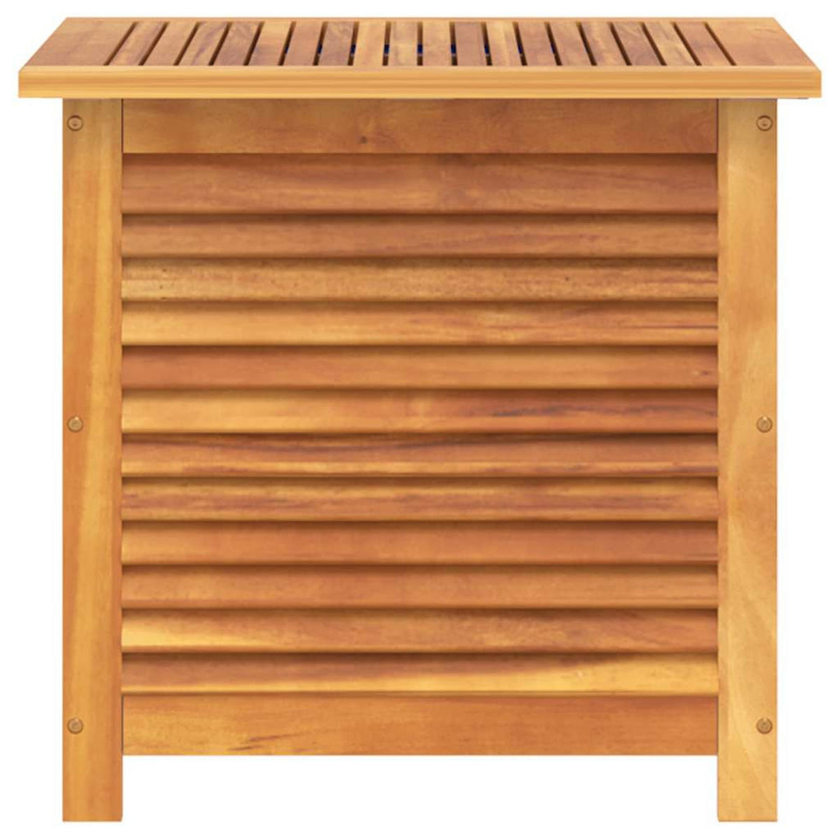 GARTENBOX Mit Lüftungsschlitzen 60/50/56 Cm Massivholz Akazie - Braun, Holz (42/46/50cm) - vidaXL