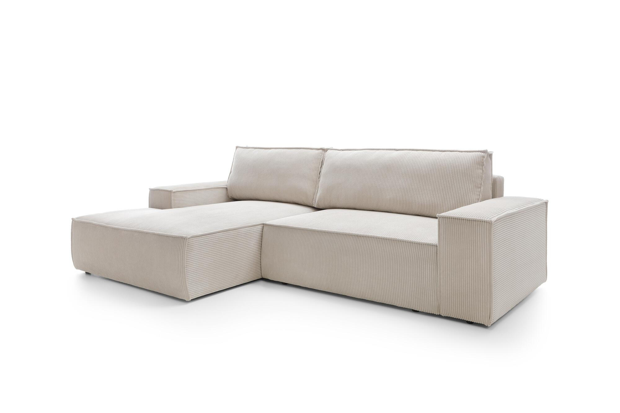 ECKSOFA FIORD Beige 267x167x85 cm - Beige, Textil (267/167cm) - FURNLUX