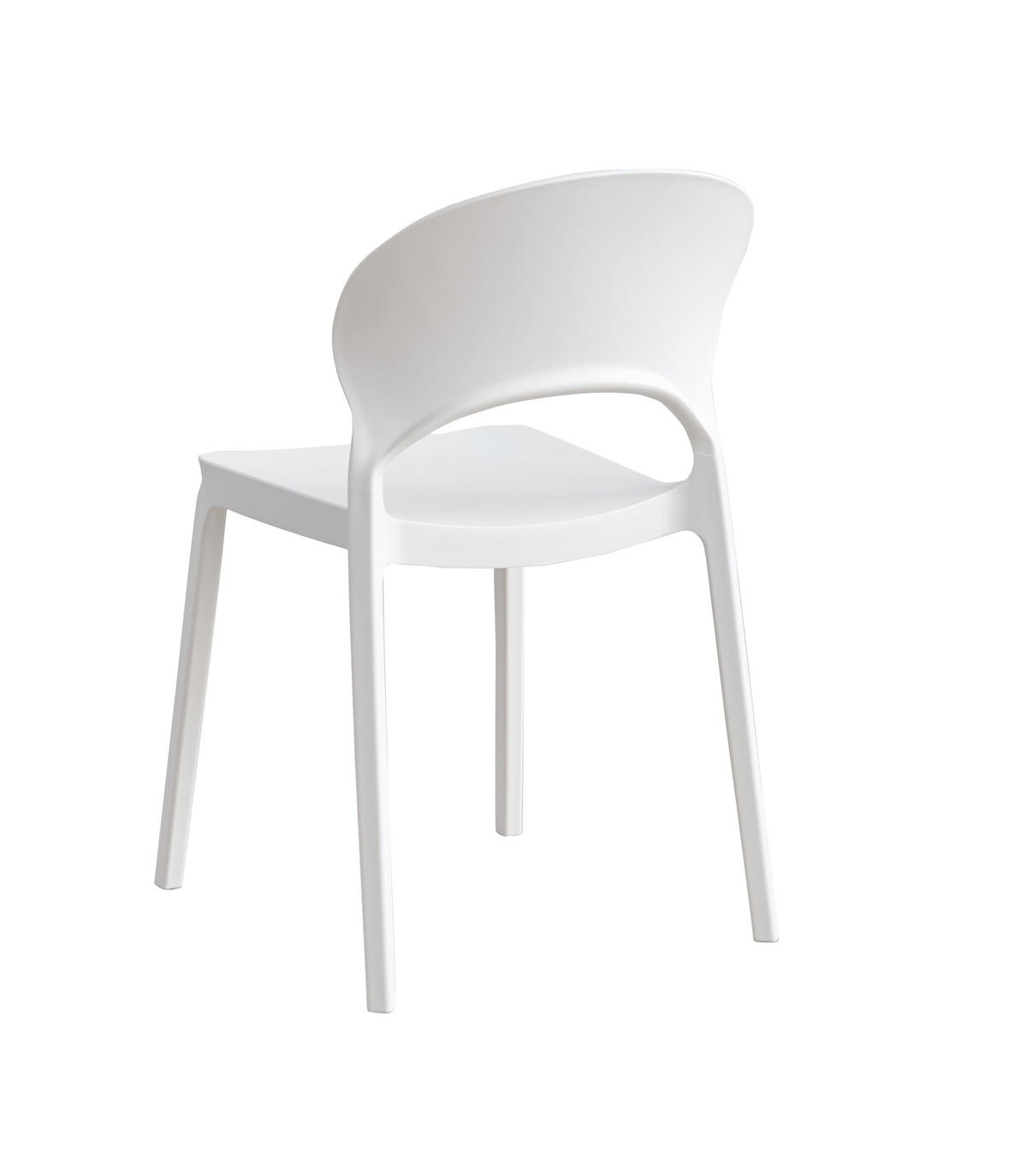 STAPELSTUHL Quito 47x58x78 cm, Kunststoff, Weiß - Weiß, Kunststoff (47/78/58cm) - dasmöbelwerk