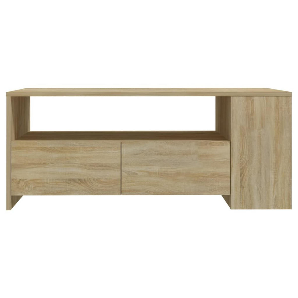 COUCHTISCH Sonoma-Eiche 102x55x42 cm Holzwerkstoff - Braun, Holzwerkstoff (102/55/42cm) - furnicato