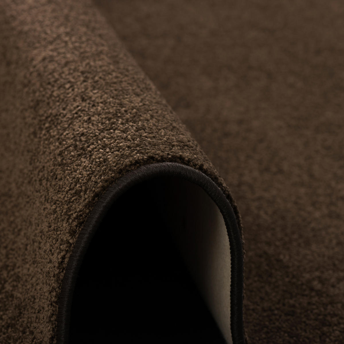 HOCHFLOR VELOURS LÄUFER TEPPICH LUNA - Dunkelbraun, Textil (100/300cm) - Snapstyle