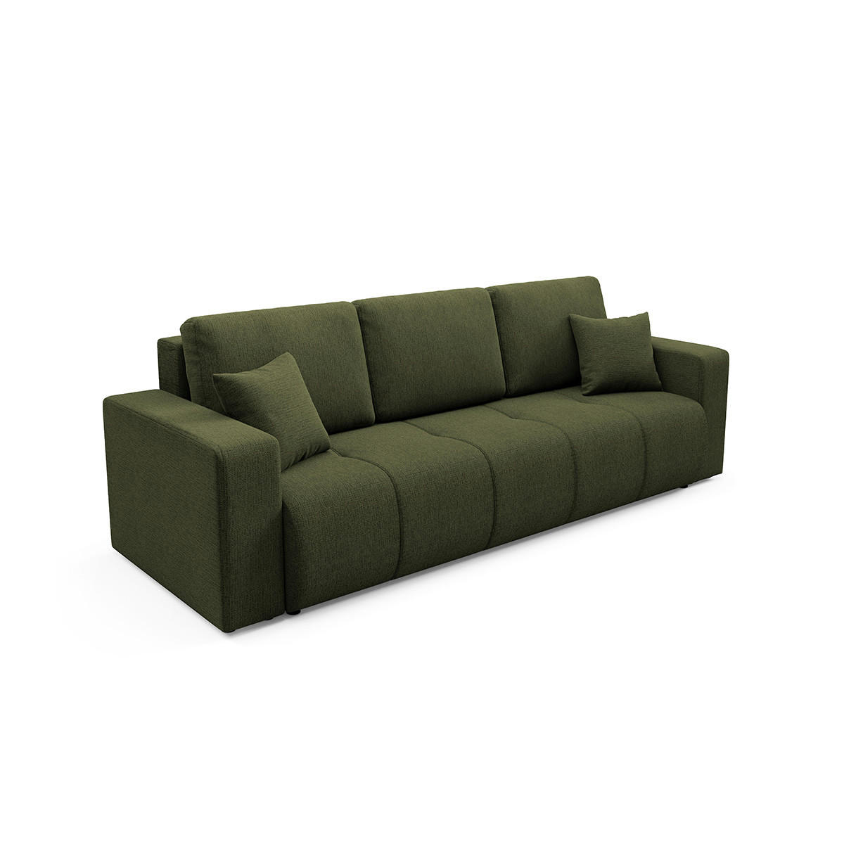 SOFA Vasco 3 Sitzplätze Grün - Grün, Holz (244/86/92cm) - Petits-meubles