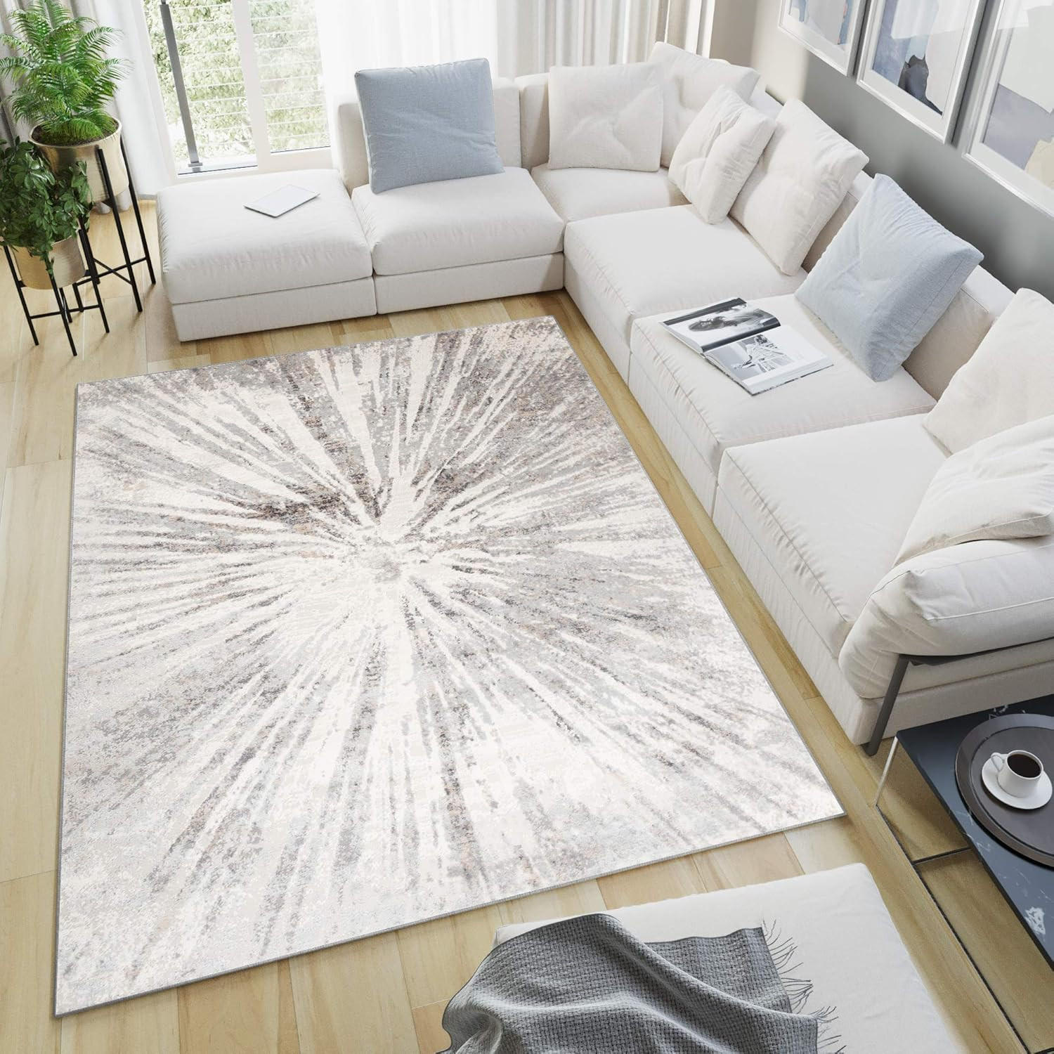 Thumbnail - Tapiso Teppich, Hellgrau, Textil, Rechteckig, 300x400 cm, Teppiche & Böden, Teppiche