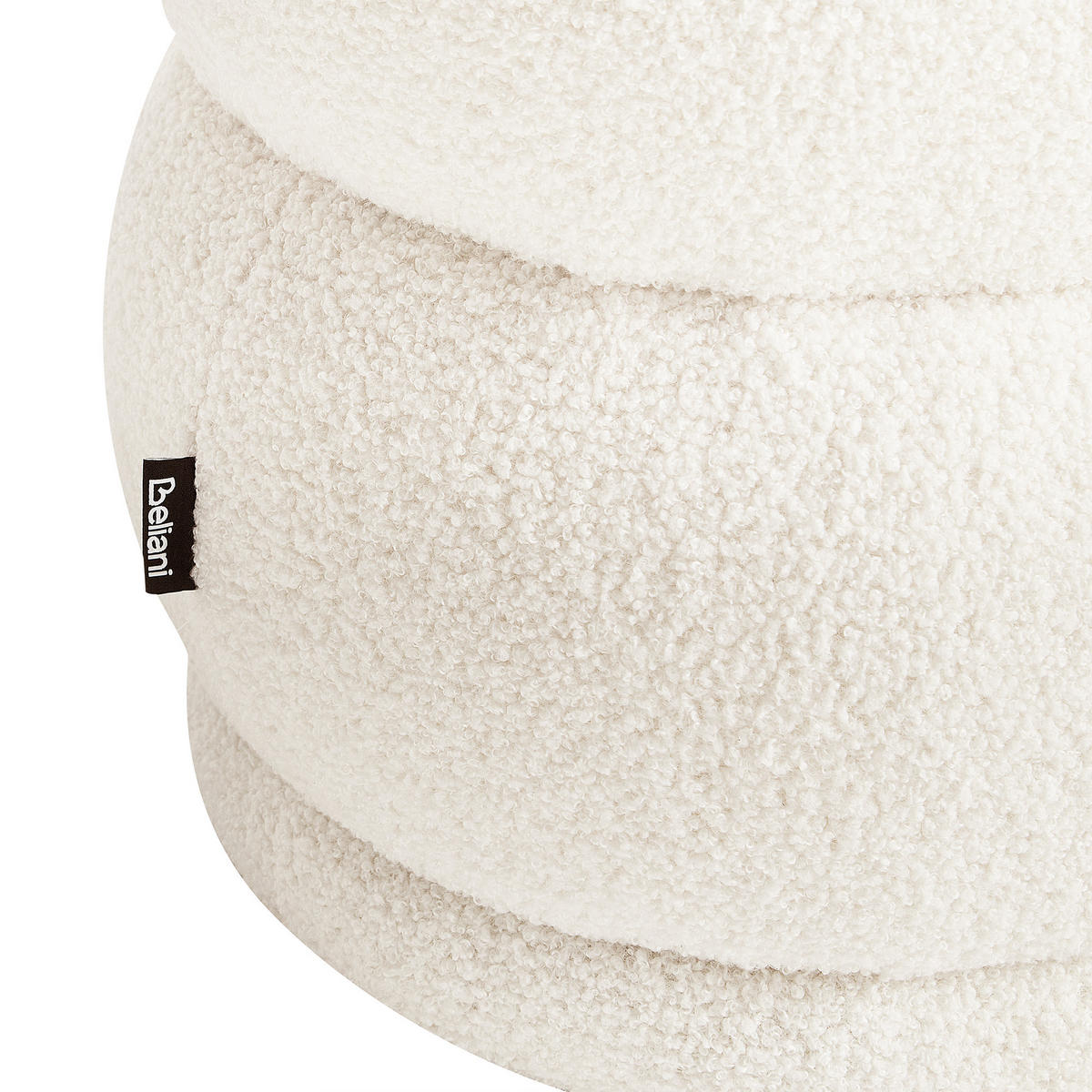 BANK Weiß Ellendale - Weiß, Textil (90/40/40cm) - Beliani
