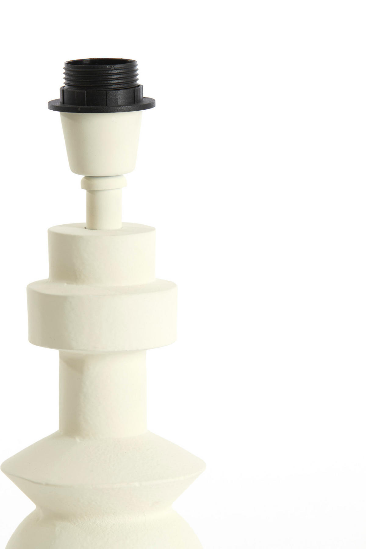 LAMPENFUSS Esino Weiß Ø24/30 cm - Weiß, Metall (24/24/30cm) - Light & Living