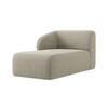 SOFAELEMENT Links Bouclé Stoff Grau - Taupe/Schwarz, Holzwerkstoff/Kunststoff (91/75/166cm) - Makamii
