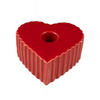 KERZENHALTER Anima Herzform 4/9 cm - Rot, Keramik (8/4/9cm) - Boltze Home