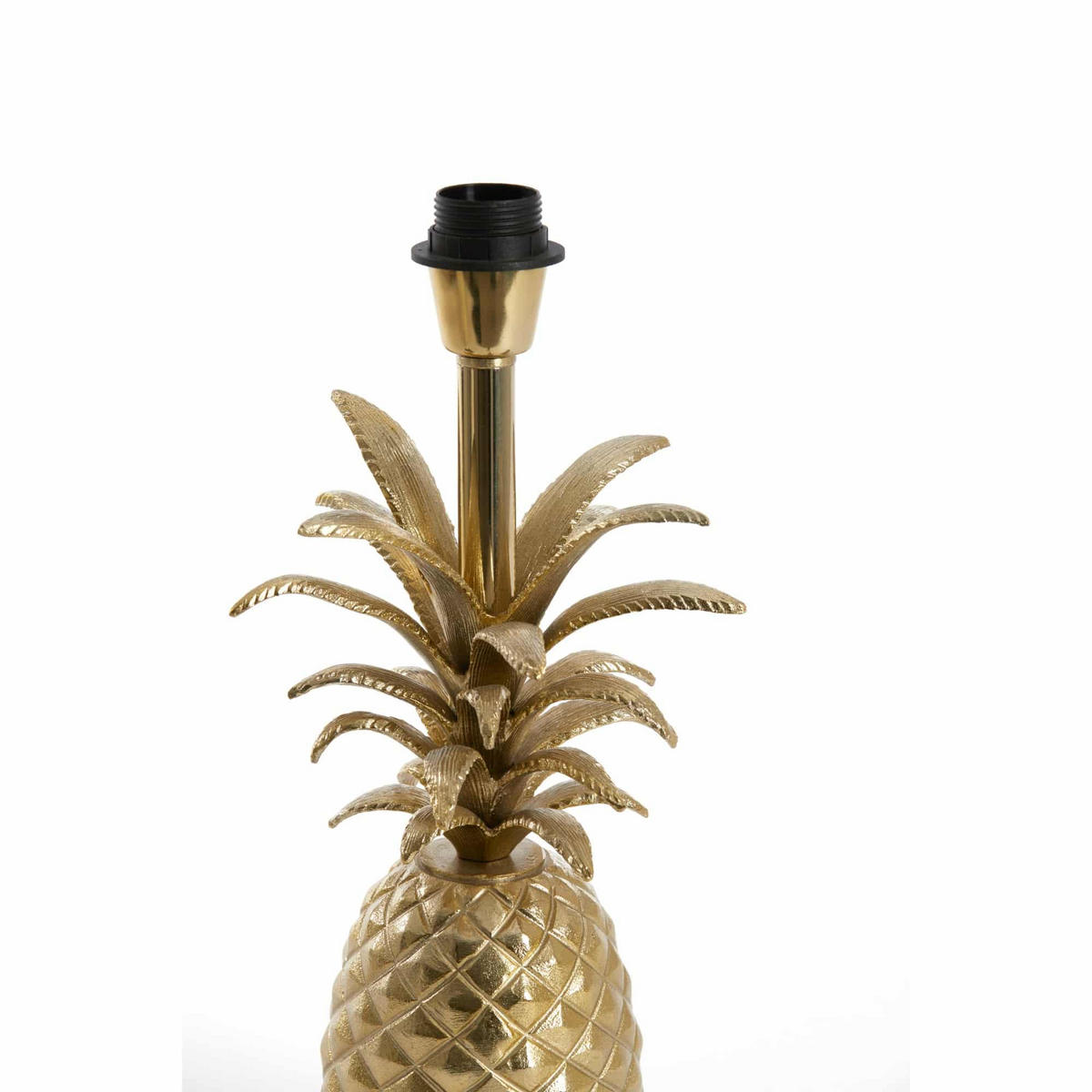 LAMPENFUSS Pineapple Gold 20/19/37 cm - Goldfarben, Metall (20/19/37cm) - Light & Living