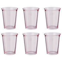TRINKGLAS (6er-Set) Galet 280ml - Rosa, Glas (0.28L) - Butlers