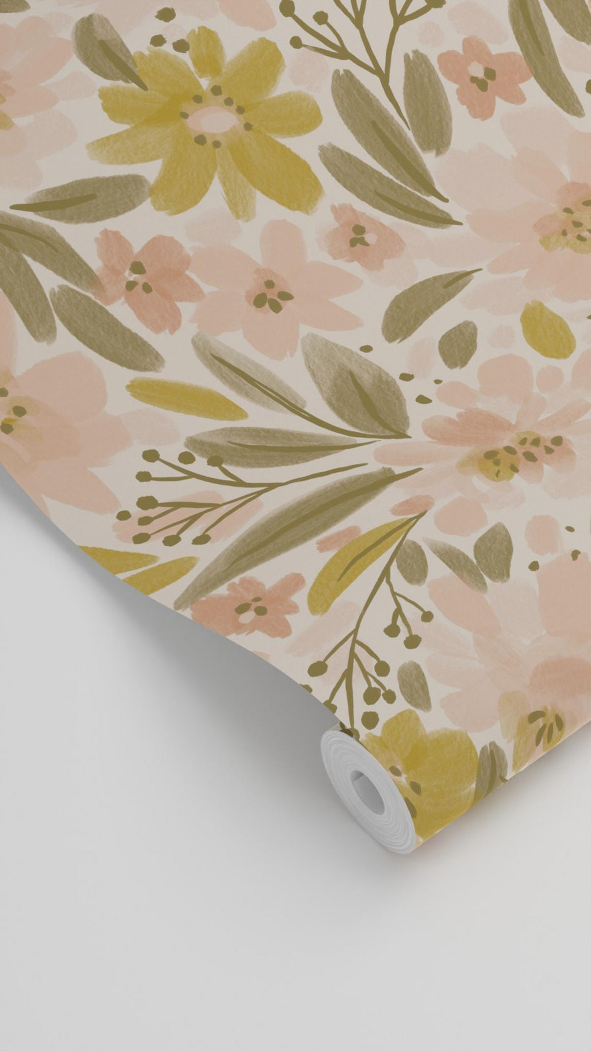 TAPETE Blumen 50 x 900 cm - Pink, Papier (50/900cm) - ESTAhome