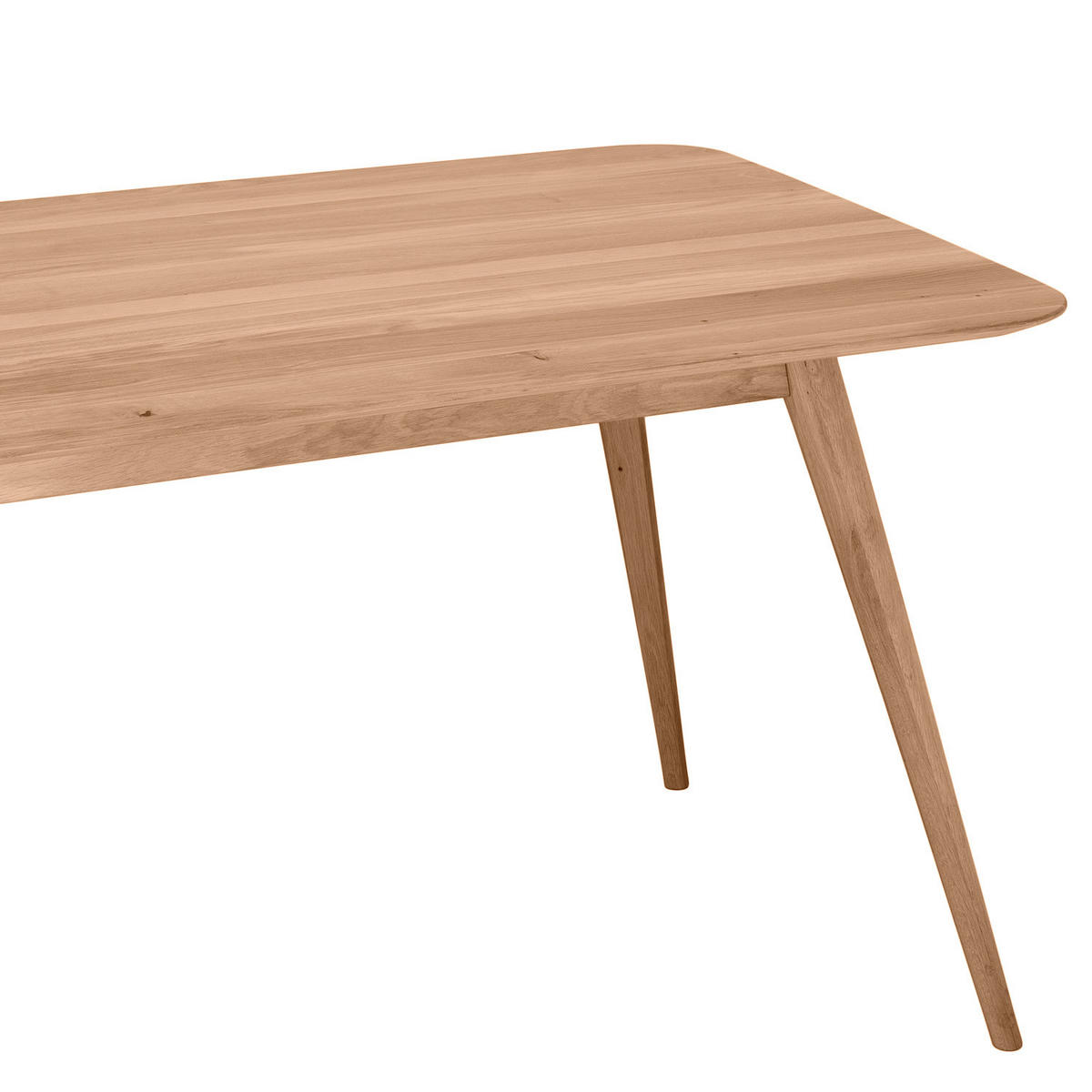 ESSTISCH - Massivholz - Eichefarben, Holz (90/140/75cm) - home24