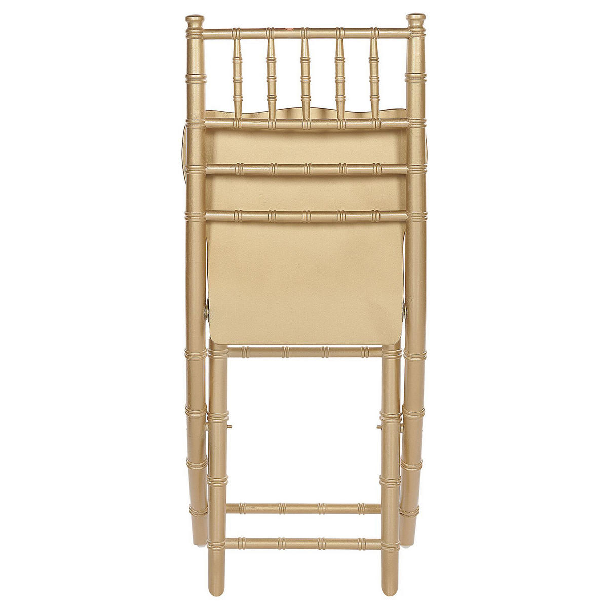 ESSZIMMERSTUHL 4er-Set Massivholz Gold Machias - Goldfarben, Holz (39/85/40cm) - Beliani