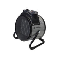 STAND-THERMOVENTILATOR Grau mit Leistungskontrolle 2000 W - Grau, Kunststoff (22/26/18cm) - Purline