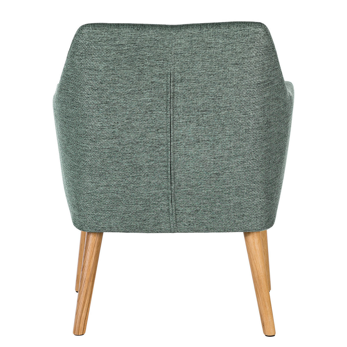 LOUNGESESSEL - Dunkelgrün/Eichefarben, Eichenholz/Textil (66/80/68cm) - home24