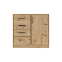 KOMMODE SAM SRK2 90/84/40 in Eiche Artisan - Eiche Artisan, Holzwerkstoff (90/84/40cm) - Deine Möbel 24