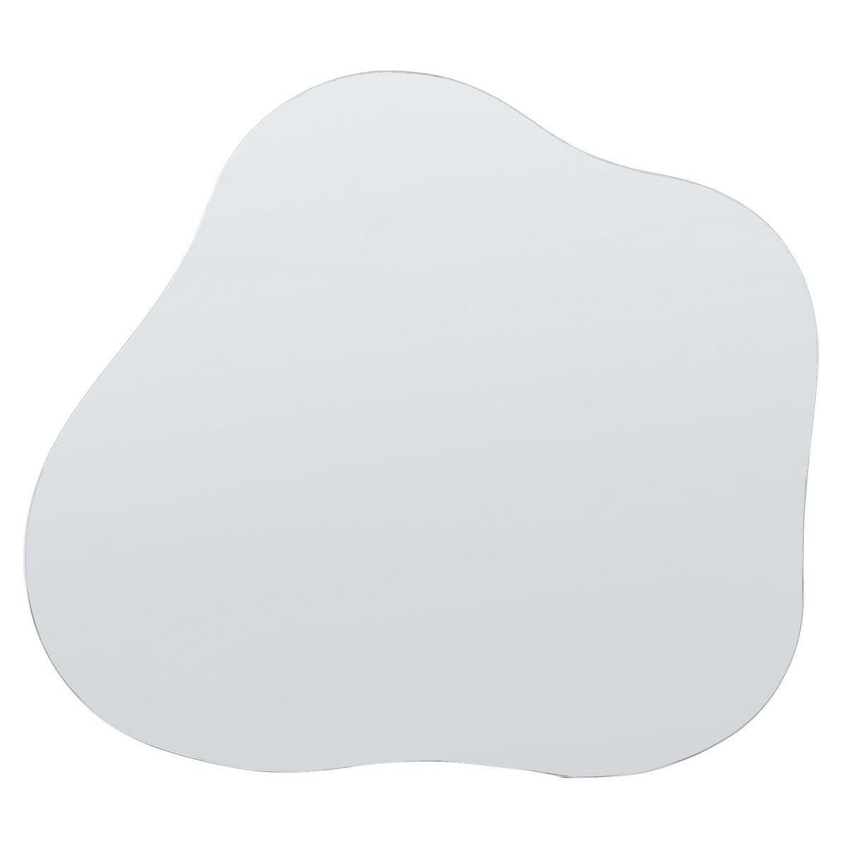 WANDSPIEGEL Silber 50/55 cm Bagneux - Silberfarben, Glas (50/55/50cm) - Beliani