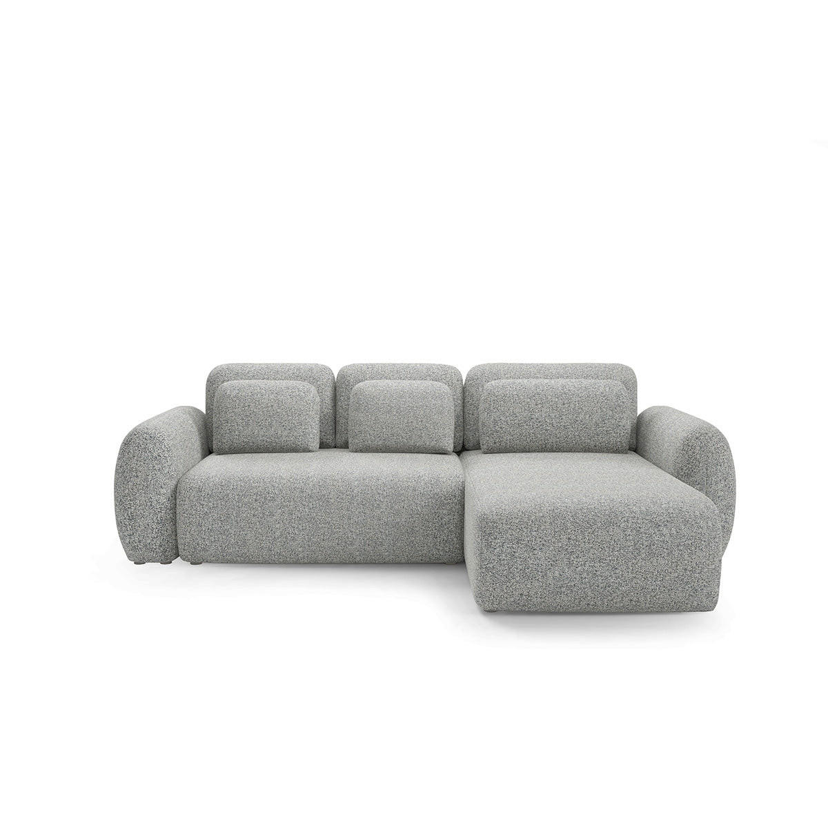 ECKSOFA Carmela 3 Sitzplätze Grau - Grau, Holz (304/190cm) - Petits-meubles