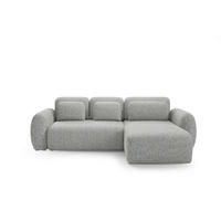 ECKSOFA Carmela 3 Sitzplätze Grau - Grau, Holz (304/190cm) - Petits-meubles