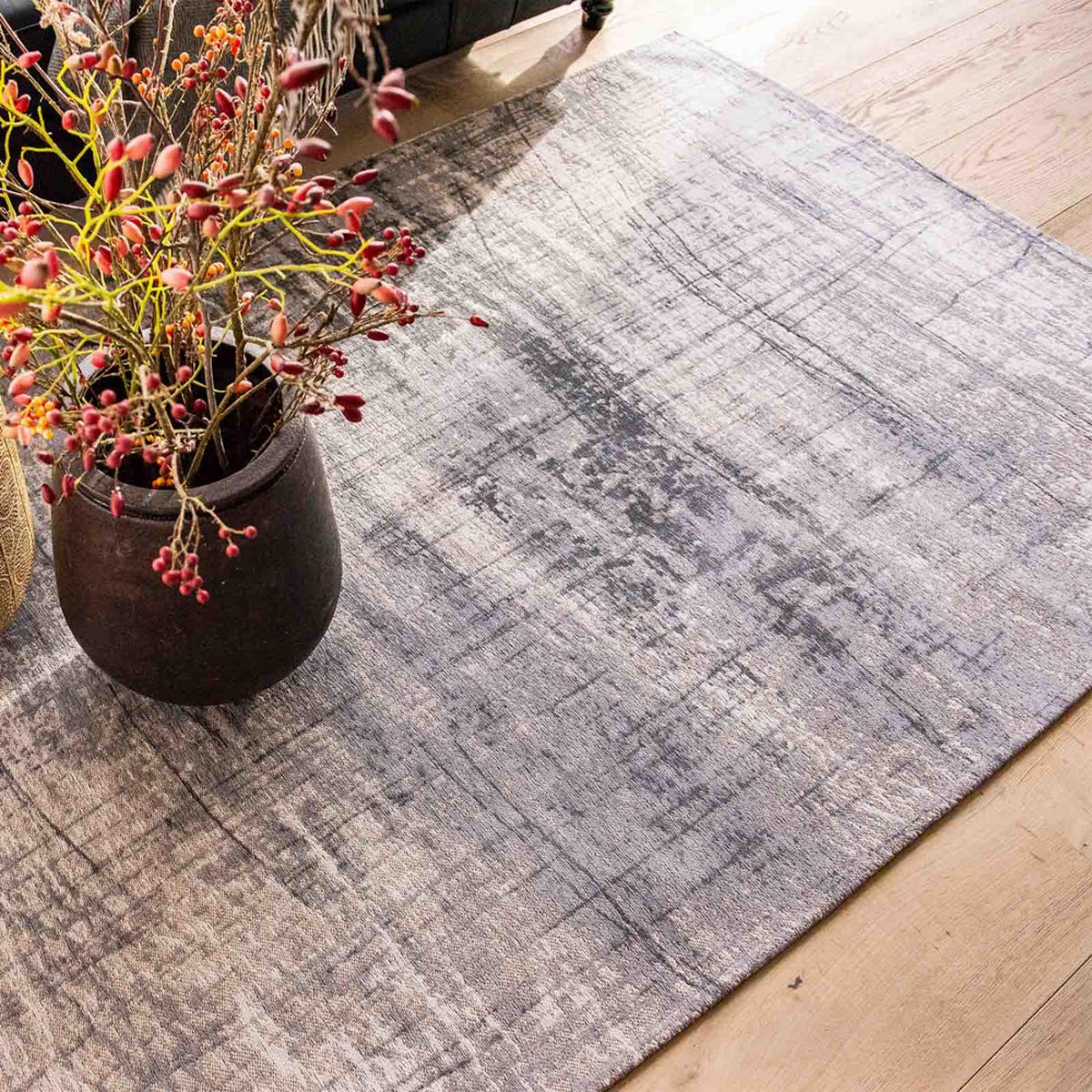 TEPPICH Jersey Stone Mad Men 80/150 cm - Grau, Textil (80/150cm) - Louis De Poortere