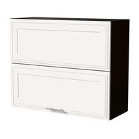 KLAPPHÄNGESCHRANK Salo W8B/90-AV Schwarz / Weiß Matt 90 / 32,5 / 72cm - Schwarz/Weiß, Holz/Holzwerkstoff (90/72/32.5cm) - Feldmann-Wohnen