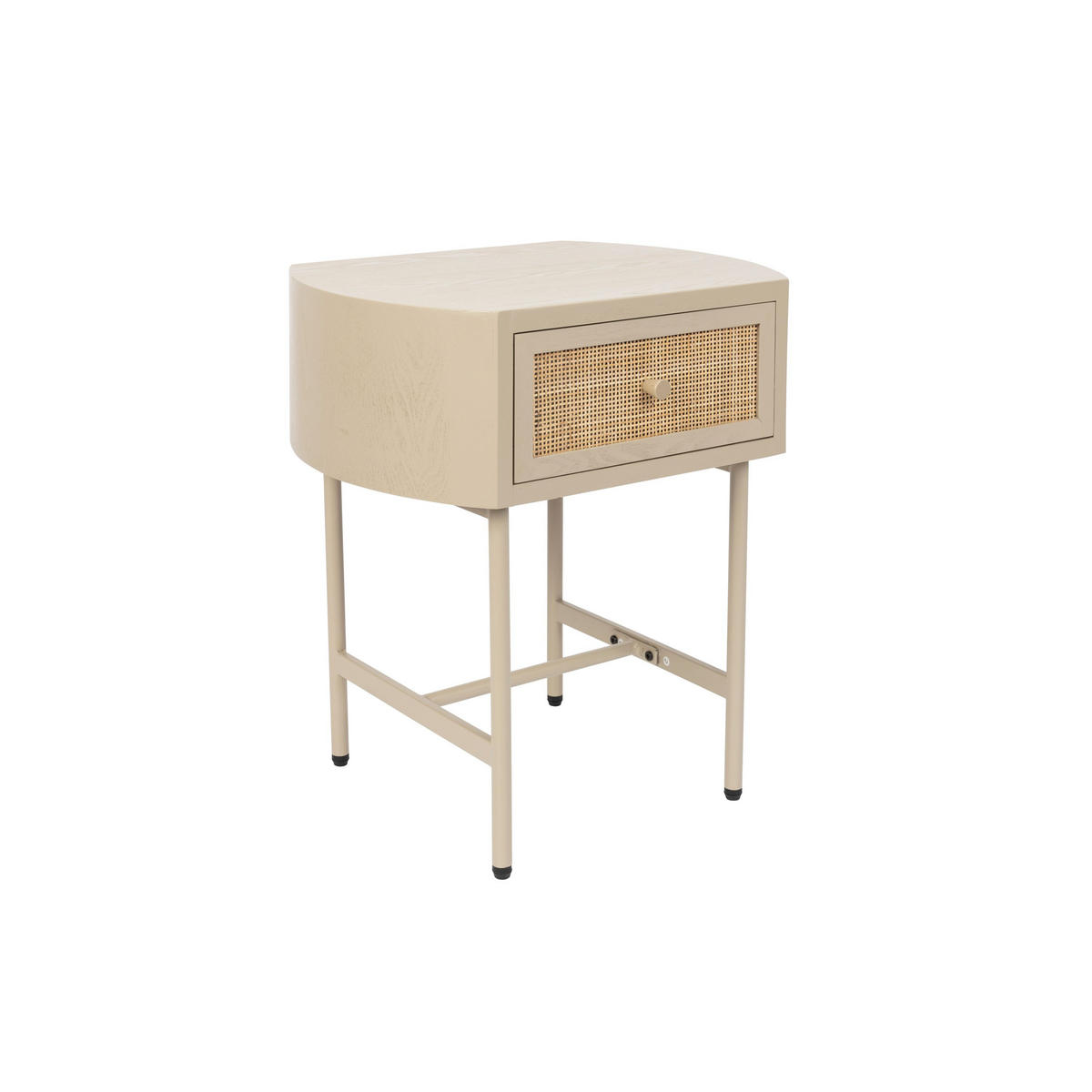 NACHTTISCH Amaya Nachttisch - Beige, Holz (38/48/54cm) - Housecraft Living