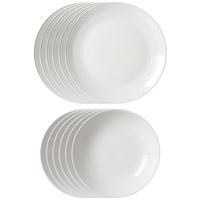 TAFELSERVICE Levi Weiß 12er Set - Weiß, Keramik (1/1/1cm) - Ritzenhoff Breker