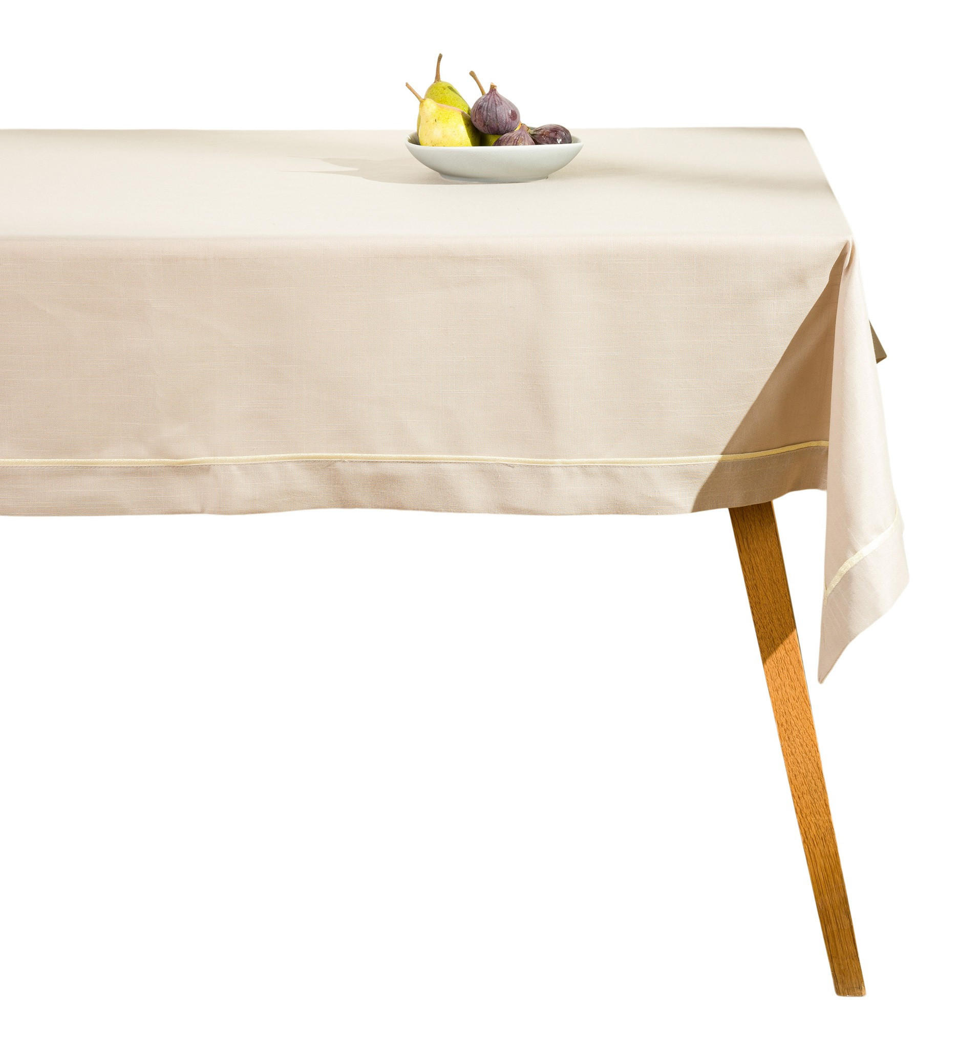 TISCHDECKE Tideno - Beige, Textil (220/150/1cm) - home&you