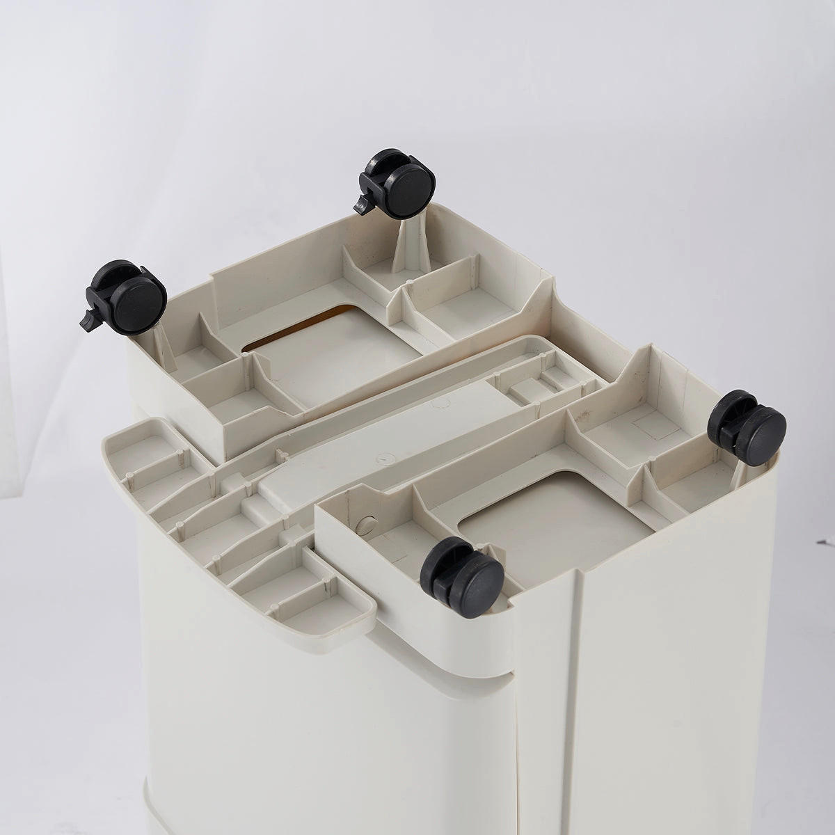 KÜCHENMÜLLEIMER für Mülltrennung VALORIS weiß - Weiß, Kunststoff (33/72/49cm) - Kitchen Move