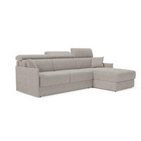 ECKSOFA Miryam - Grau, Metall (252/98cm) - Divani.store