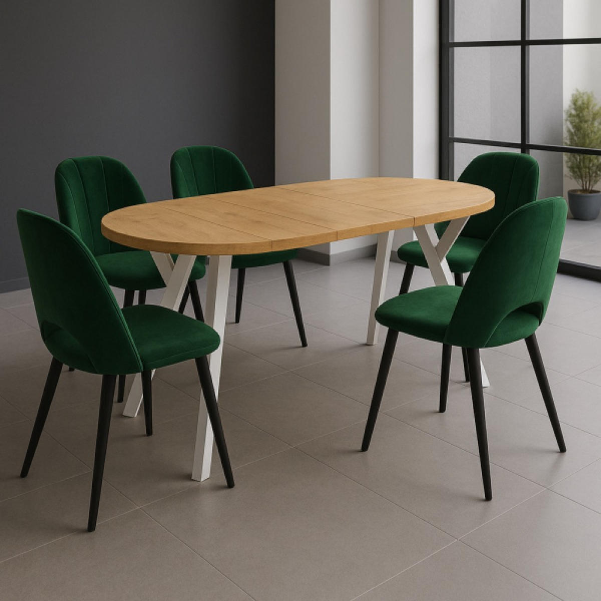 TISCH Weiß Lancelot Ausziehbar Rund 90/190 cm - Multicolor, Holzwerkstoff (190/90/76cm) - Sepro Meble