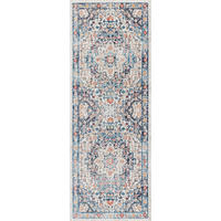 VINTAGE-TEPPICH Selma 80/220 cm Dunkelblau - Dunkelblau, Textil (80/220cm) - LIVABLISS