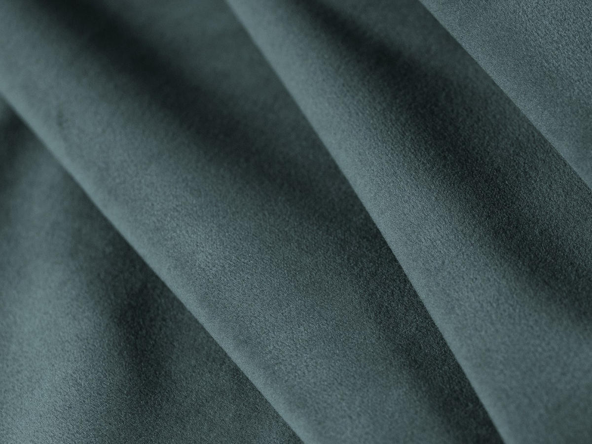 MODULARES-ECKSOFA rechts Bellis aus Samt petrol 3 Sitzplätze - Petrol, Textil (157/191cm) - Micadoni