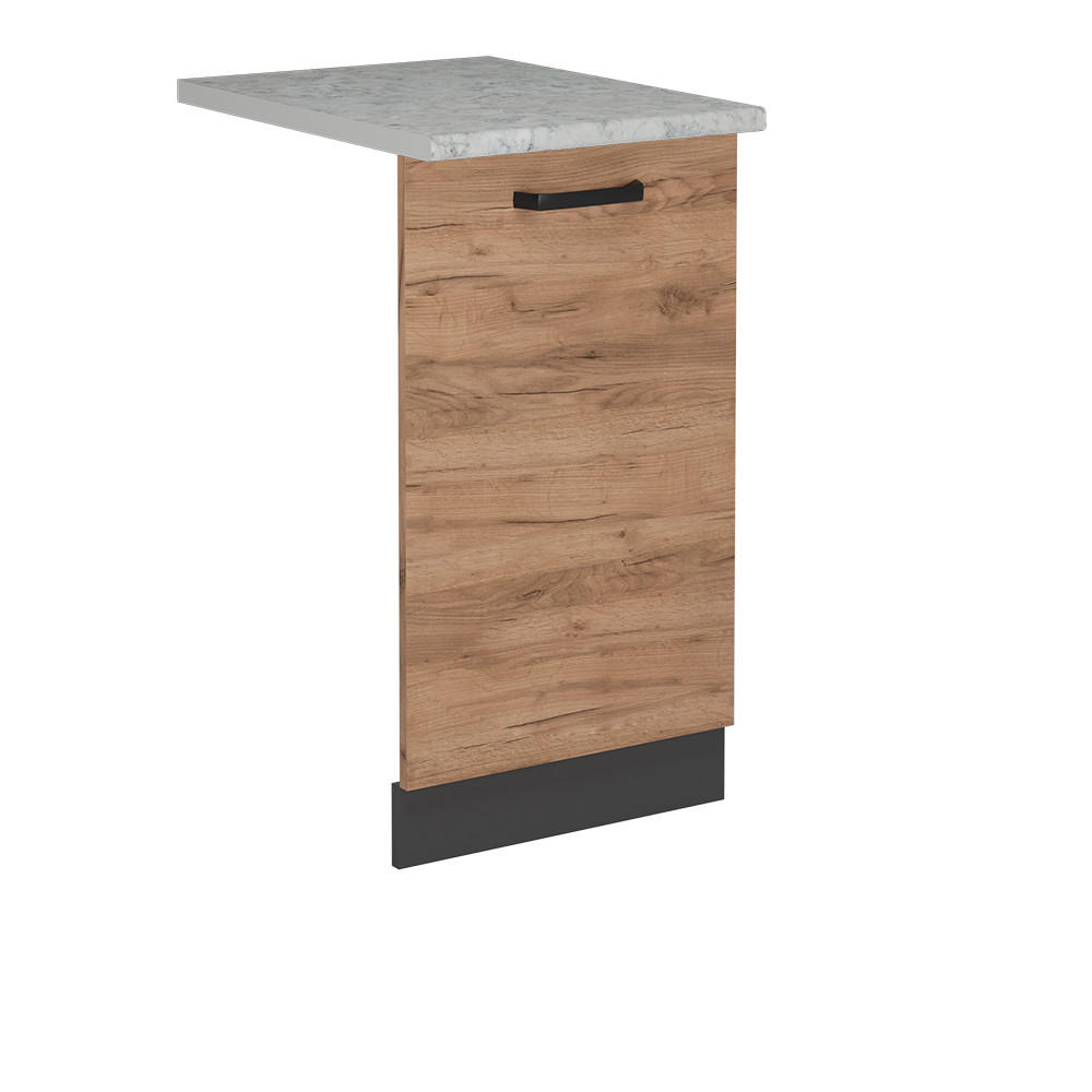 KRYT MYČKY NÁDOBÍ R-Line Zlatý mocný dub - medově dubová/antracitová, kompozitní dřevo (45/81.8/1.6cm) - Vicco