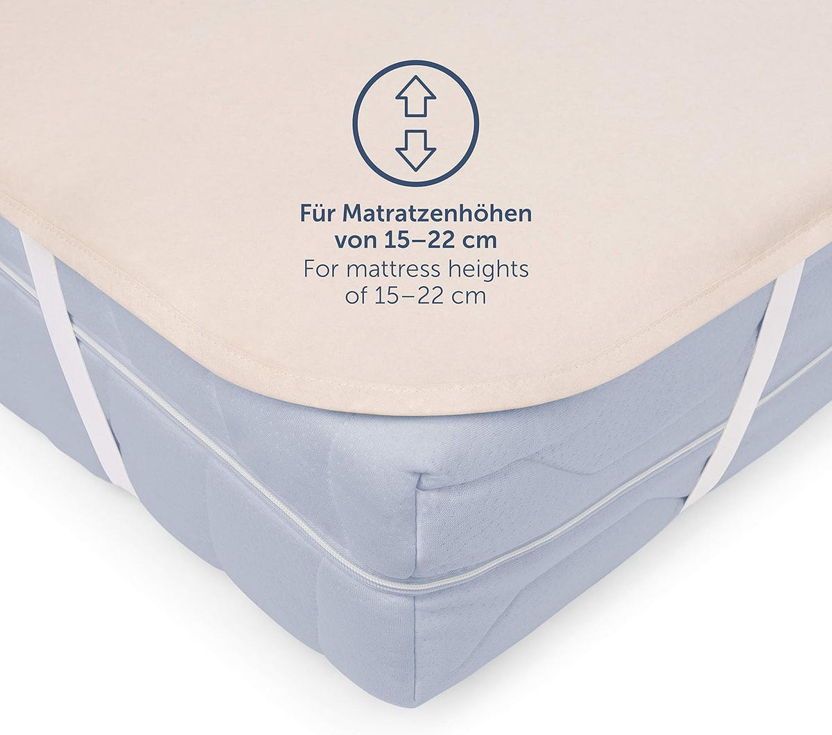 CHRÁNIČ matraca Molton, súprava 1 ks, 60/120 cm, prírodná - prírodná farba, textil (60/120cm) - Blumtal