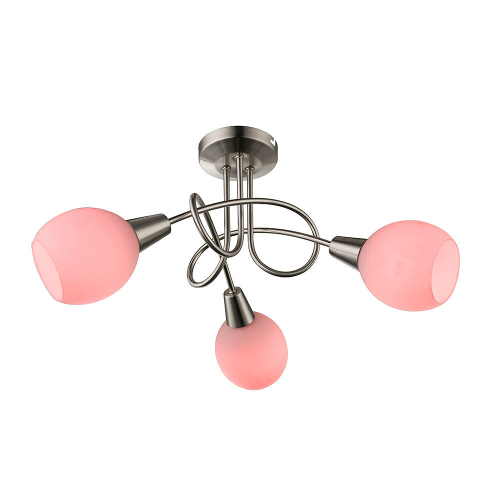 LED DECKENLEUCHTE Weiß mit Fernbedienung - Weiß, Glas (40.5/40.5/25.5cm) - Globo Lighting
