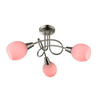 LED DECKENLEUCHTE Weiß mit Fernbedienung - Weiß, Glas (40.5/40.5/25.5cm) - Globo Lighting