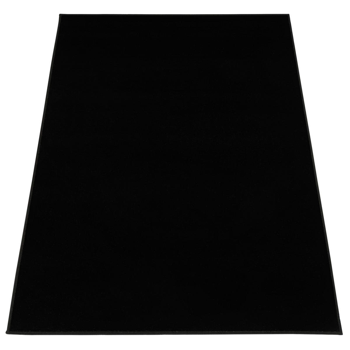 TEPPICH Mono Schwarz 300/400 cm - Schwarz, Kunststoff (300/400cm) - Tapiso