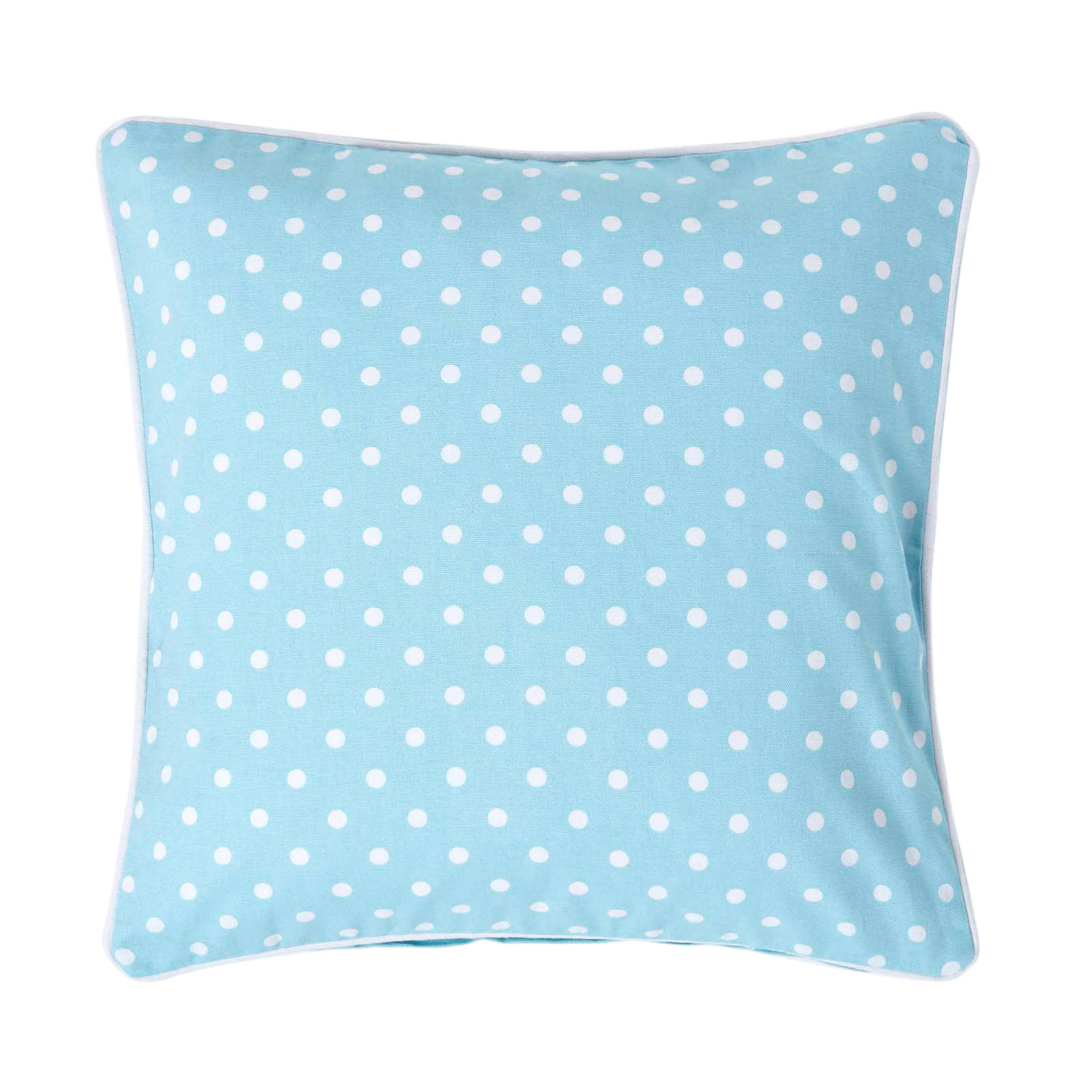 KISSENHÜLLE Polka Dots 45/45 cm, 100% Baumwolle - Blau, Textil (45/45cm) - Homescapes
