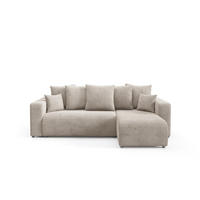 ECKSOFA mit Schlaffunktion Beige - Beige, Textil (247/145cm) - Furnisell