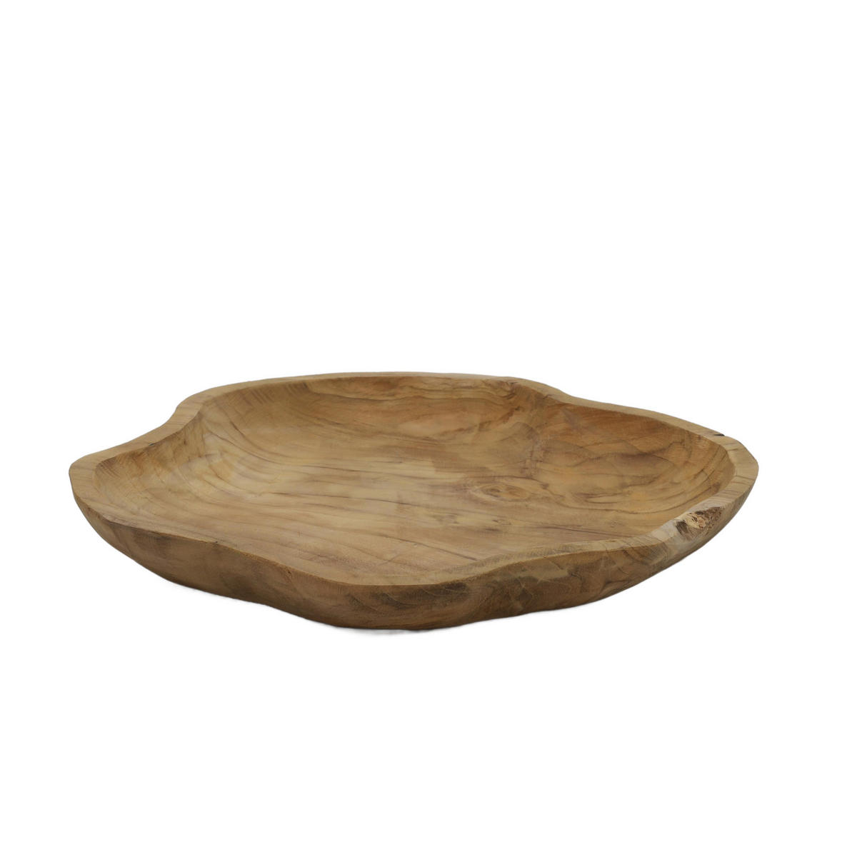 DEKO-TABLETT aus Teakholz Braun 35/35/4 cm - Braun, Holz (35/4/35cm) - Home Styling Collection