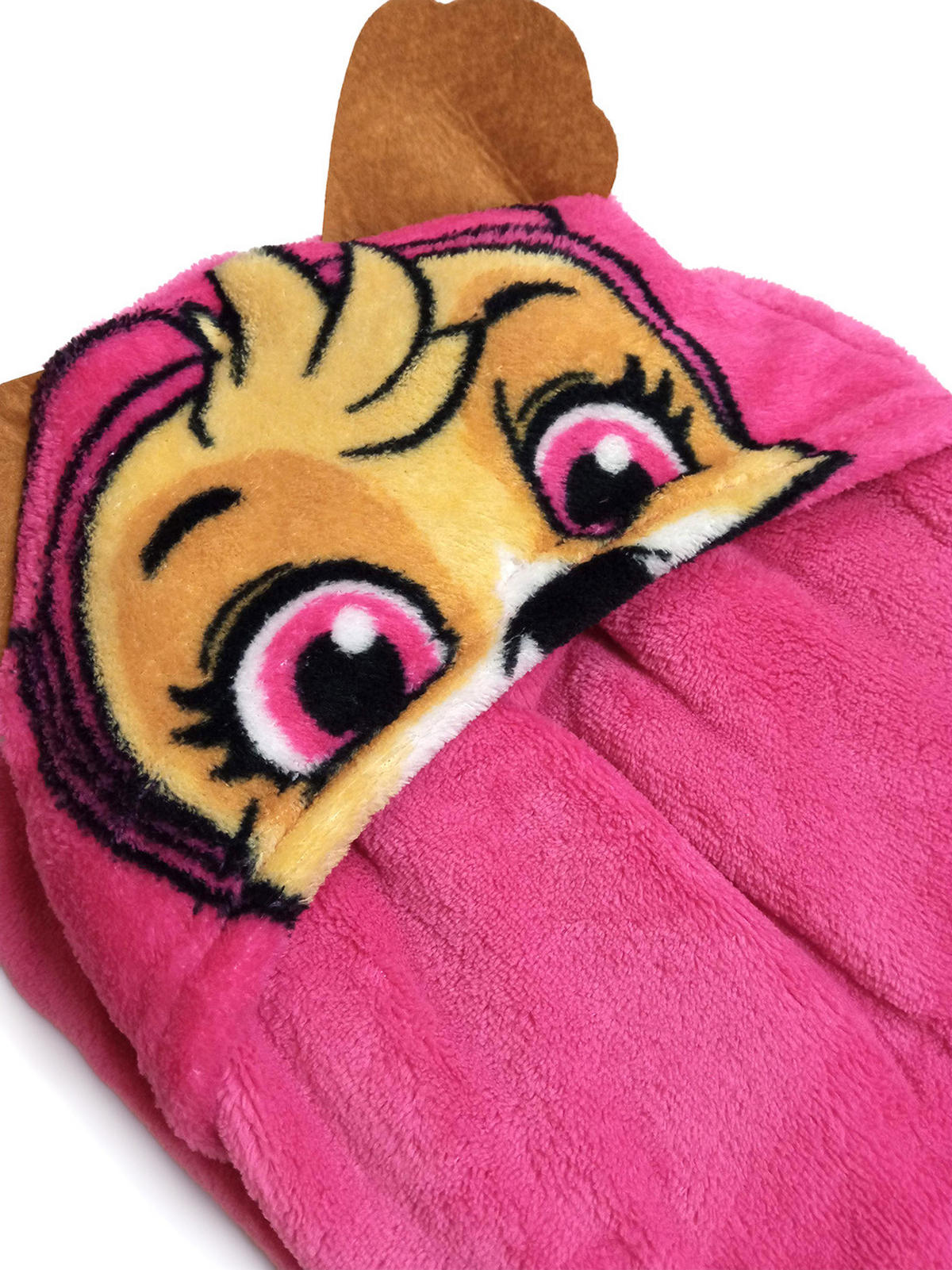 KUSCHELDECKE Paw Patrol Skye Kuscheldecke mit Kapuze Pink 100 x 130 cm - Pink, Textil (100/130cm) - Paw Patrol