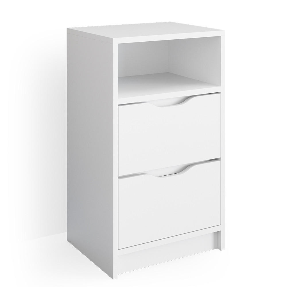 NOČNÍ STOLEK Ruben Bílá - bílá, kompozitní dřevo (38/66.6/30.6cm) - Vicco