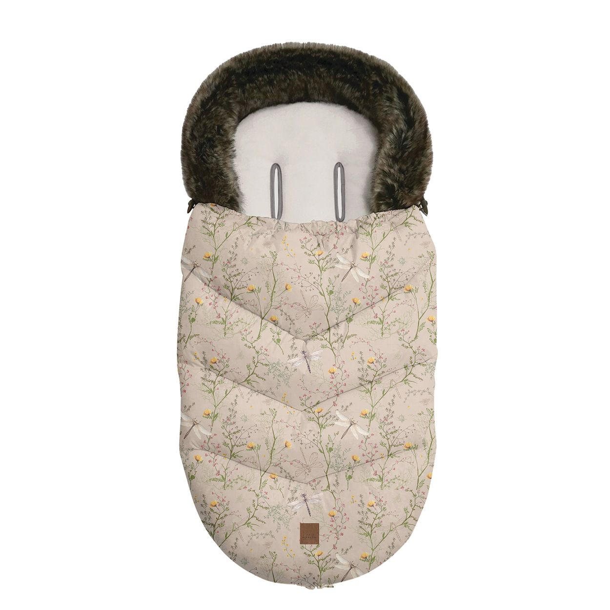 FUSSSACK Luxury hellbraun Fleecefutter, wasserabweisend, Reißverschluss und Fußabdeckung - Beige, Textil (45/10/85cm) - Kikka boo