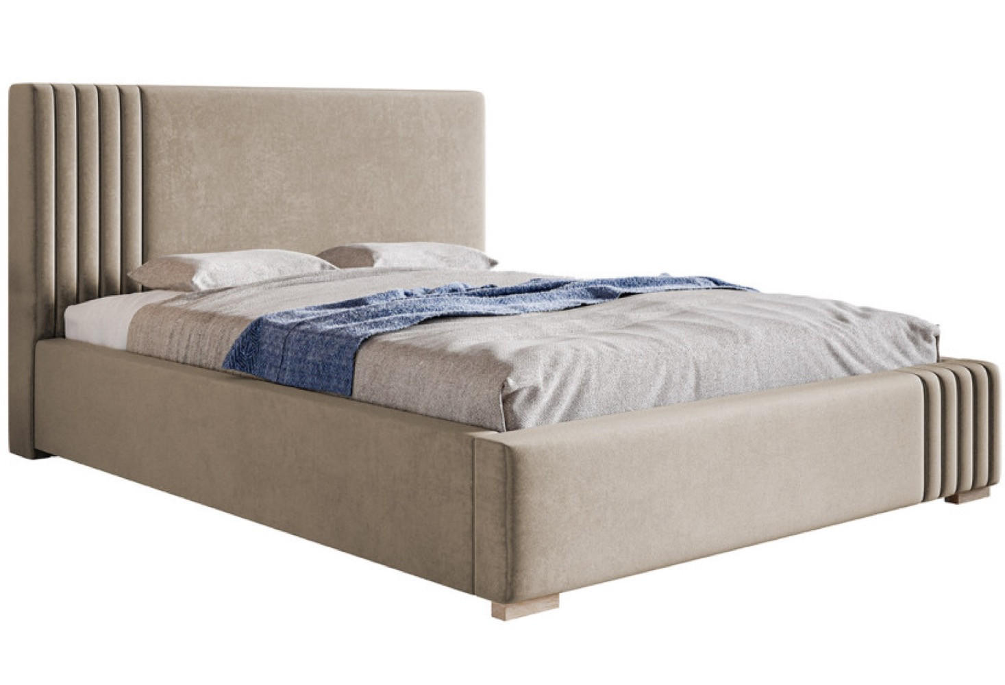 Sepro Meble Bett Beige, Eiche 200x200 cm