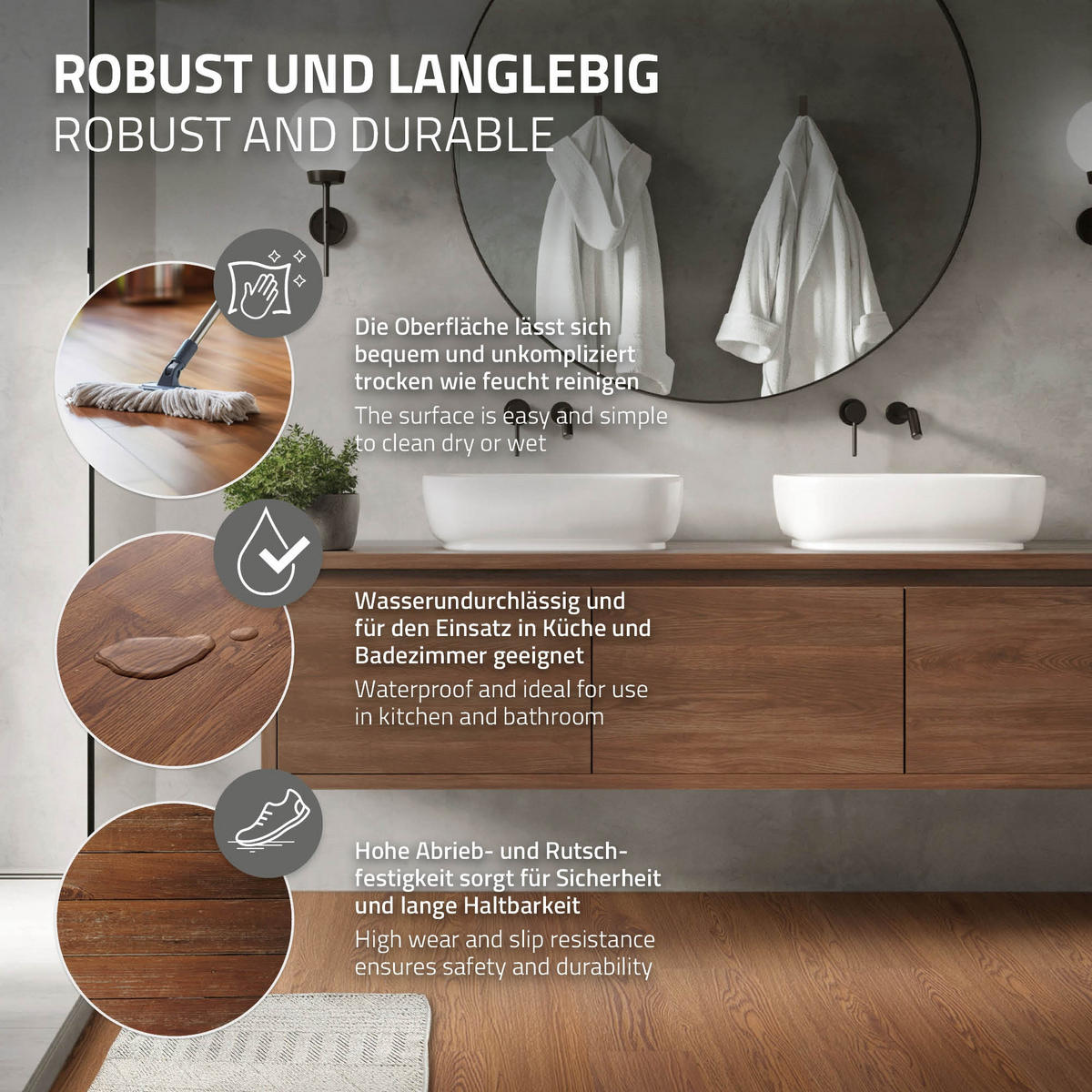 VINYLBODEN selbstklebend 2,23m²/16 Dielen Roteiche - Braun, Kunststoff (91.5/15.3/0.2cm) - ML-DESIGN